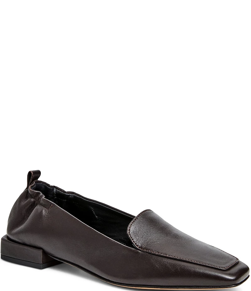 Bruno Magli Porscha Leather Square Toe Loafers
