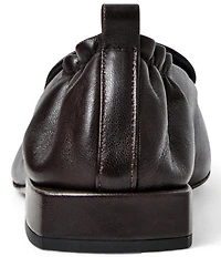 Bruno Magli Porscha Leather Square Toe Loafers