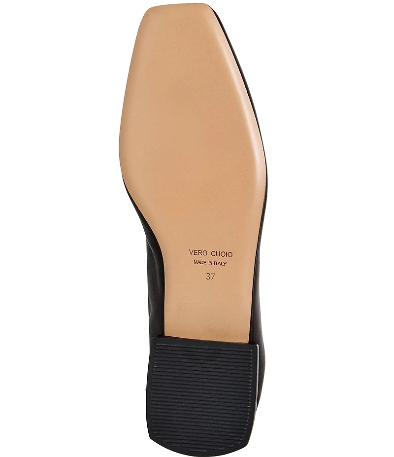 Bruno Magli Porscha Leather Square Toe Loafers