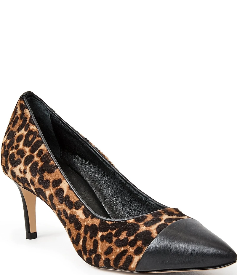Bruno Magli Tara Leopard Print Hair Calf Stiletto Pumps