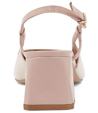 Bruno Magli Tasa Colorblock Patent Leather Slingback Pumps