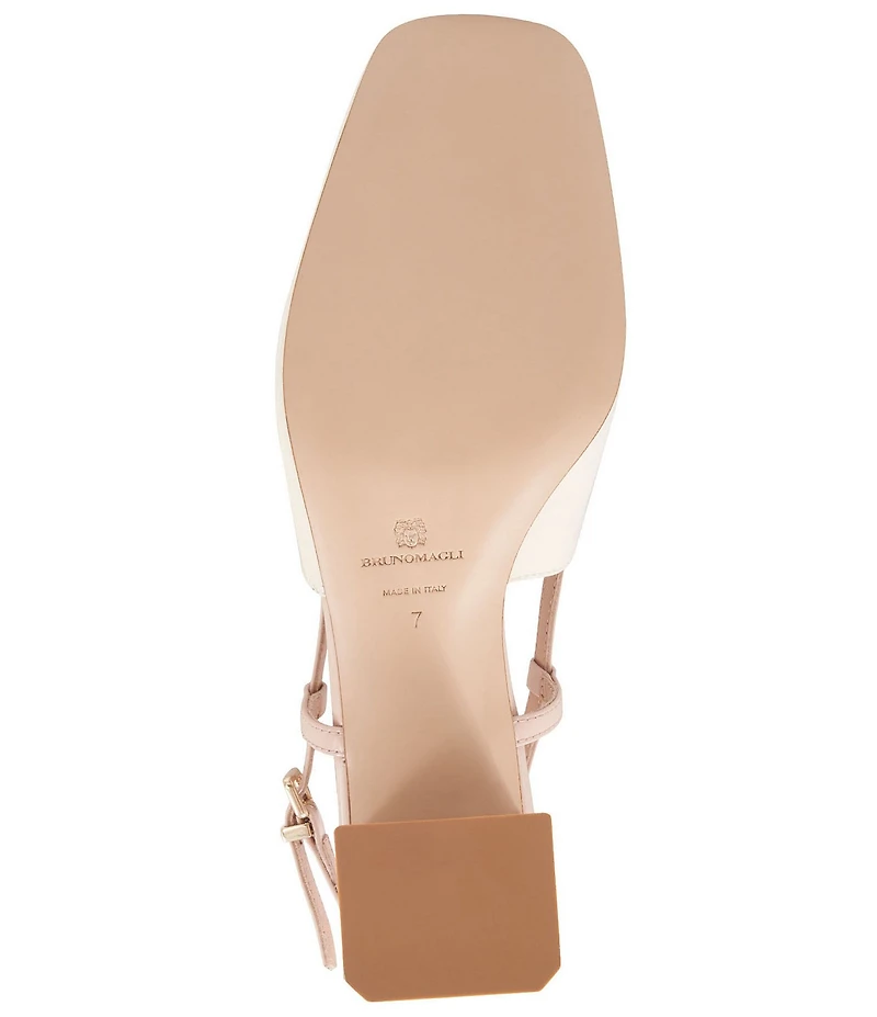 Bruno Magli Tasa Colorblock Patent Leather Slingback Pumps