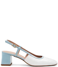 Bruno Magli Tasa Colorblock Patent Leather Slingback Pumps