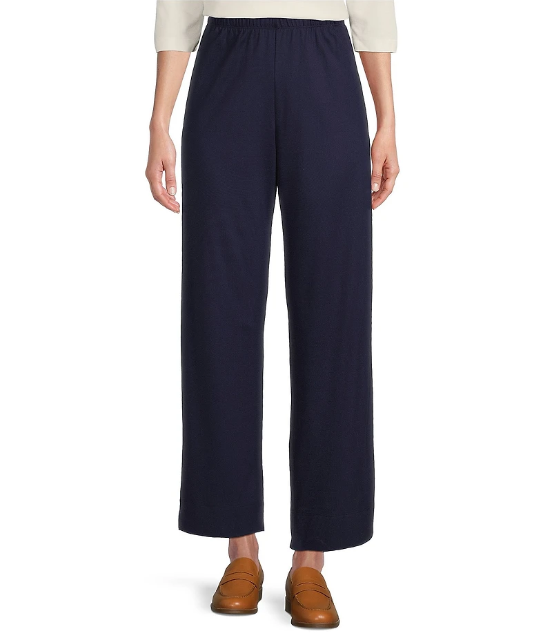 Bryn Walker Anka Ponti Elastic Waist Straight Leg Pants