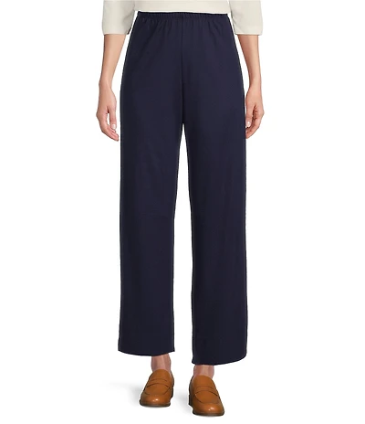 Bryn Walker Anka Ponti Elastic Waist Straight Leg Pants