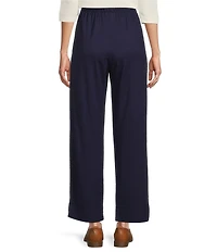 Bryn Walker Anka Ponti Elastic Waist Straight Leg Pants