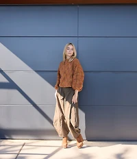 Bryn Walker Anna Crew Neck Long Sleeve Knit Sweater
