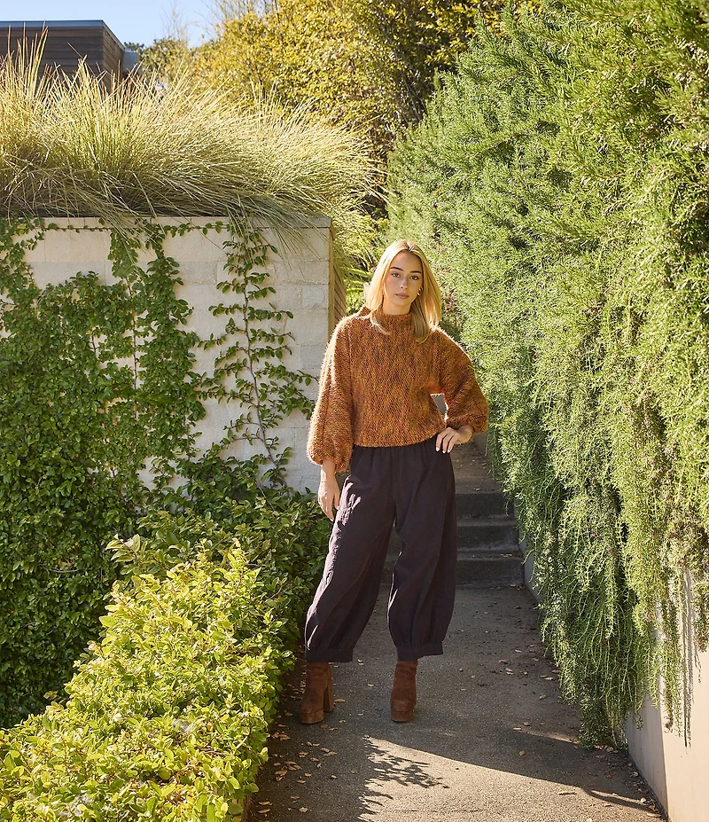 Bryn Walker Anna Crew Neck Long Sleeve Knit Sweater