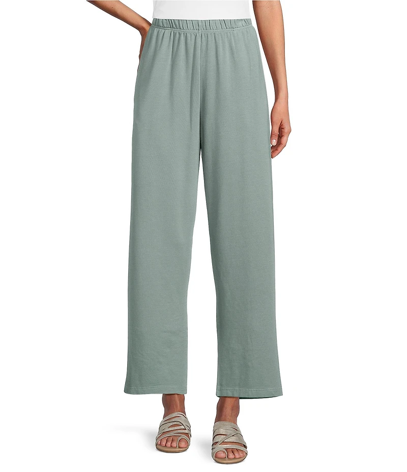Bryn Walker Bamboo Blend French Terry Elastic Waist Travel Pants