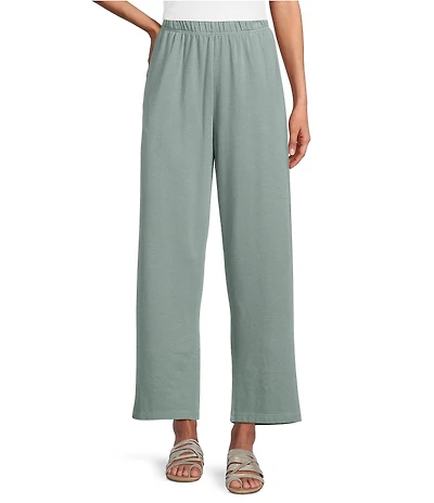 Bryn Walker Bamboo Blend French Terry Elastic Waist Travel Pants
