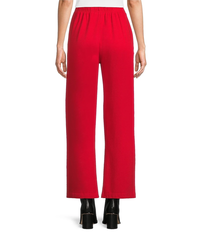 Bryn Walker Bamboo French Terry Elastic Waist Straight Leg Travel Pants