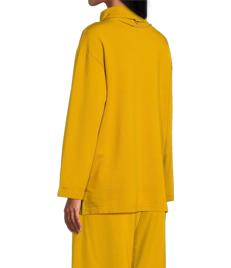 Bryn Walker Bamboo French Terry Relaxed Turtleneck Long Sleeve Couch Shirt