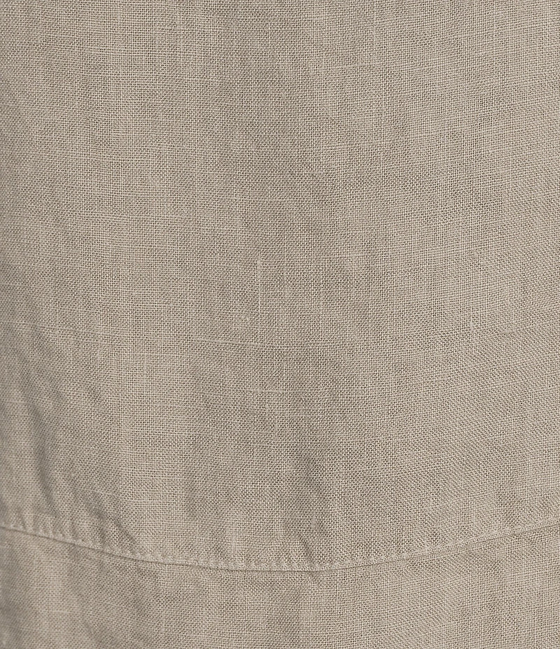 Bryn Walker Basic Linen Woven Round Neck Sleeveless Tank