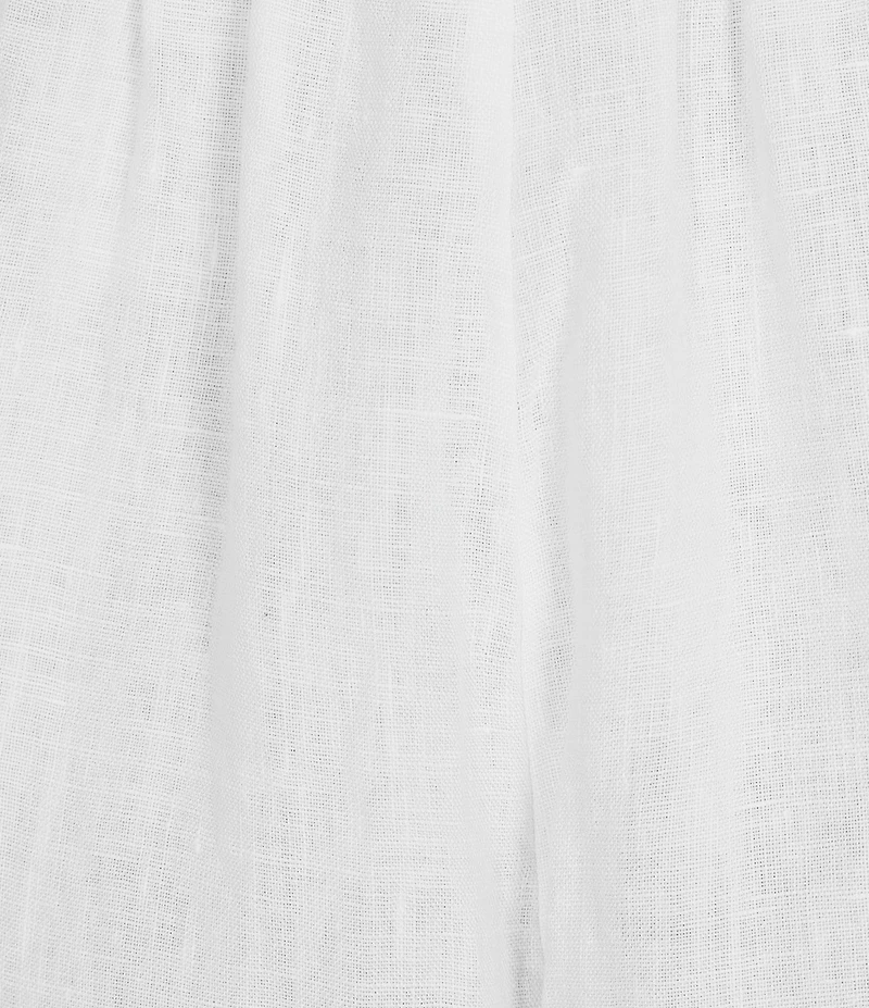 Bryn Walker Casbah Light Linen Elastic Waist Wide Leg Crop Pants