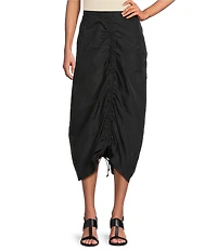 Bryn Walker Cleo Memory Crunch Flat Front Ruched Skirt