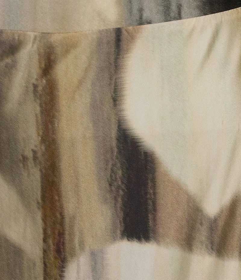 Bryn Walker Coordinating Arroyo Printed Stretch Knit Elastic Waist Slim Midi Skirt