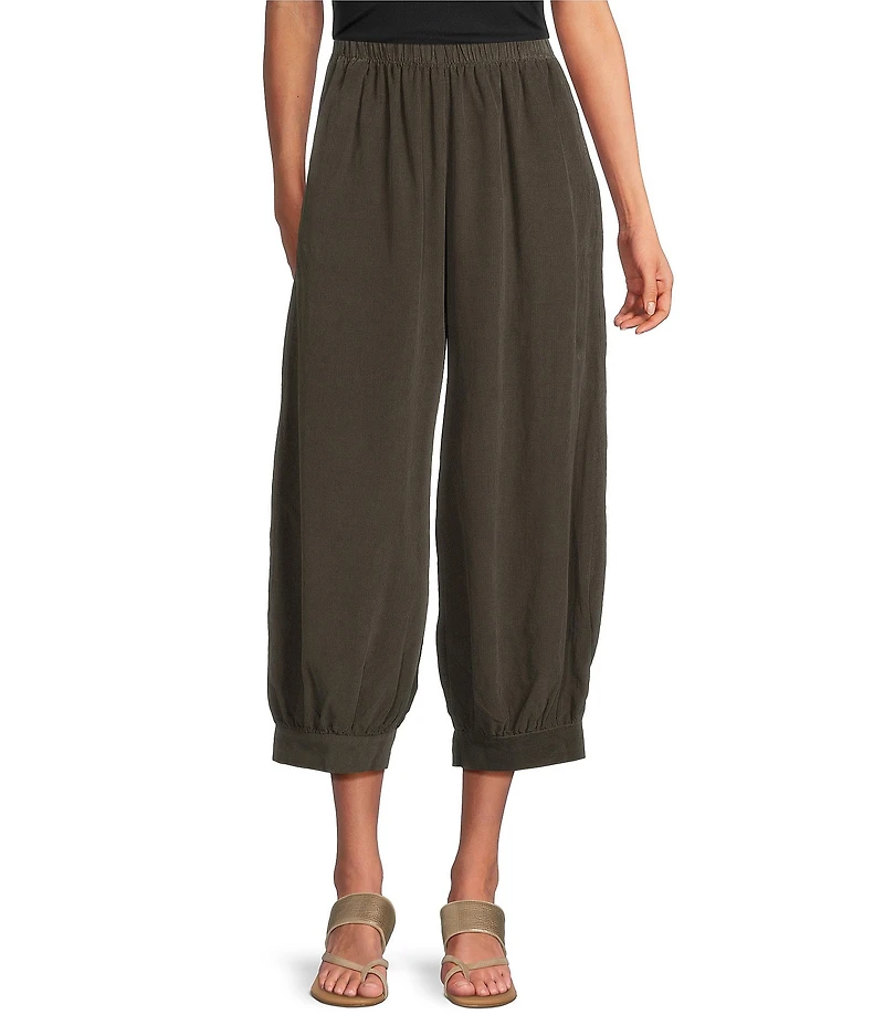 Bryn Walker Cotton Corduroy Elastic Waist Banded Cuff Wyatt Pants