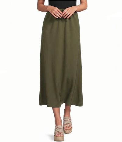 Bryn Walker Cotton Jersey A-Line Pull-On Skirt