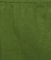 Bryn Walker Cotton Jersey Elastic Waist Straight Leg Crop Pants