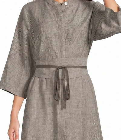 Bryn Walker Cross-Dyed Linen Wrap Belt