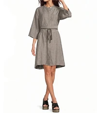 Bryn Walker Cross-Dyed Linen Wrap Belt