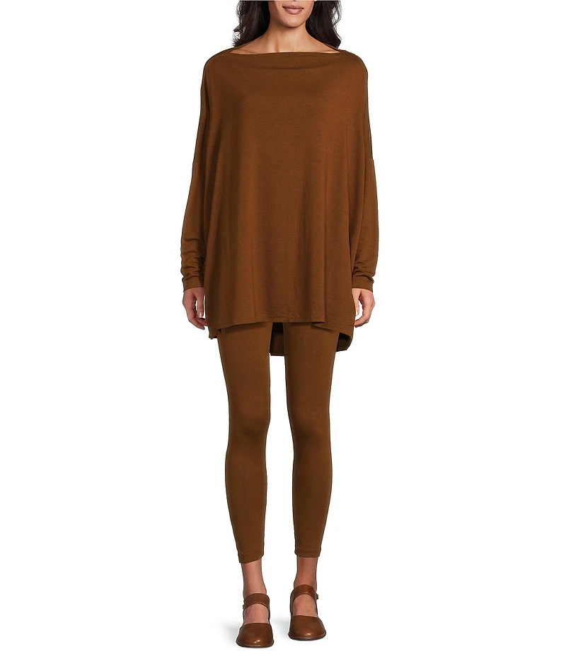 Bryn Walker Dimitri French Terry Boat Neck Long Dolman Sleeve Tunic