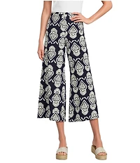 Bryn Walker Ella Tulum Print Wide Leg Crop Pants