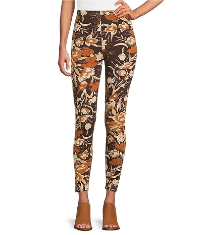 Bryn Walker Fiori Printed Coordinating Viscose Jersey Elastic Waist Legging