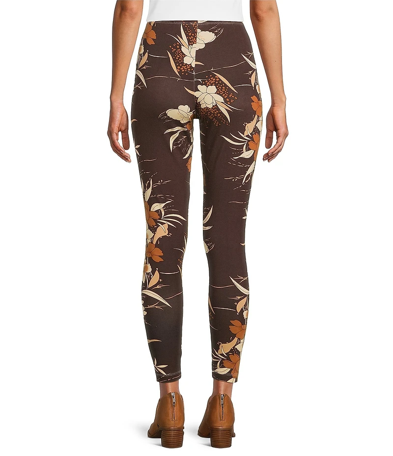 Bryn Walker Fiori Printed Coordinating Viscose Jersey Elastic Waist Legging