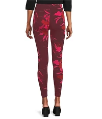Bryn Walker Coordinating Fiori Printed Viscose Jersey Elastic Waist Basic Leggings