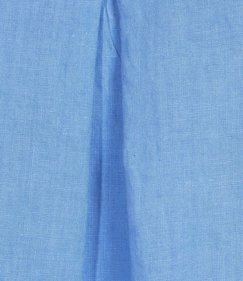 Bryn Walker Fran Light Linen Round Neck 3/4 Ruffle Sleeve Shirt