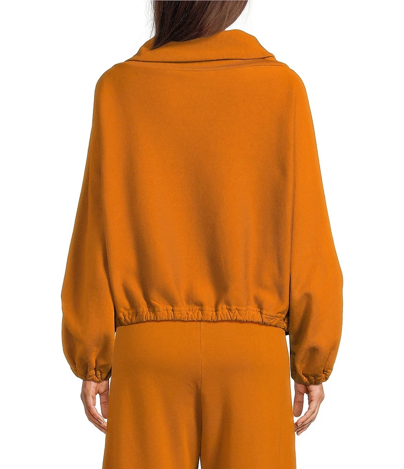 Bryn Walker Giovanna Bamboo Fleece Cowl Neck Long Sleeve Coordinating Shirt