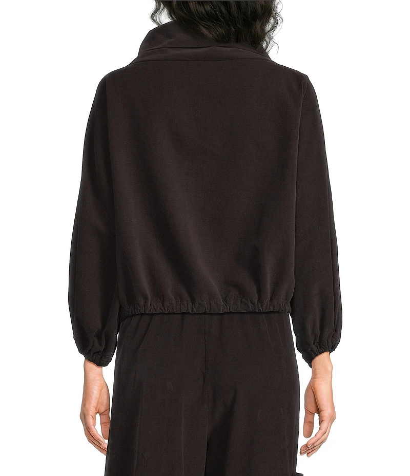 Bryn Walker Giovanna Cotton Corduroy Cowl Neck Long Sleeve Shirt
