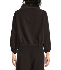 Bryn Walker Giovanna Cotton Corduroy Cowl Neck Long Sleeve Shirt