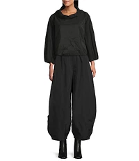 Bryn Walker Giovanna Memory Crunch Cowl Neck Long Sleeve Shirt