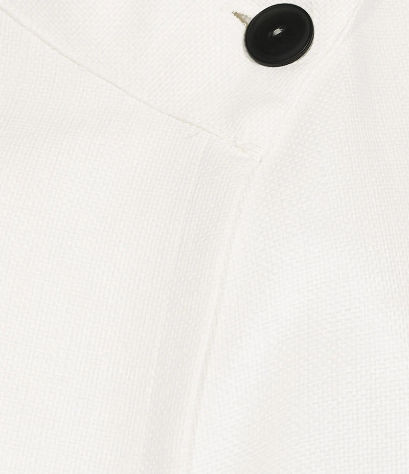 Bryn Walker Greta Mock Neck Collar Cap Sleeve Vest