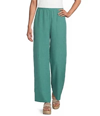 Bryn Walker Light Linen Elastic Waist Pintuck Pant