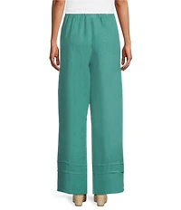 Bryn Walker Light Linen Elastic Waist Pintuck Pant