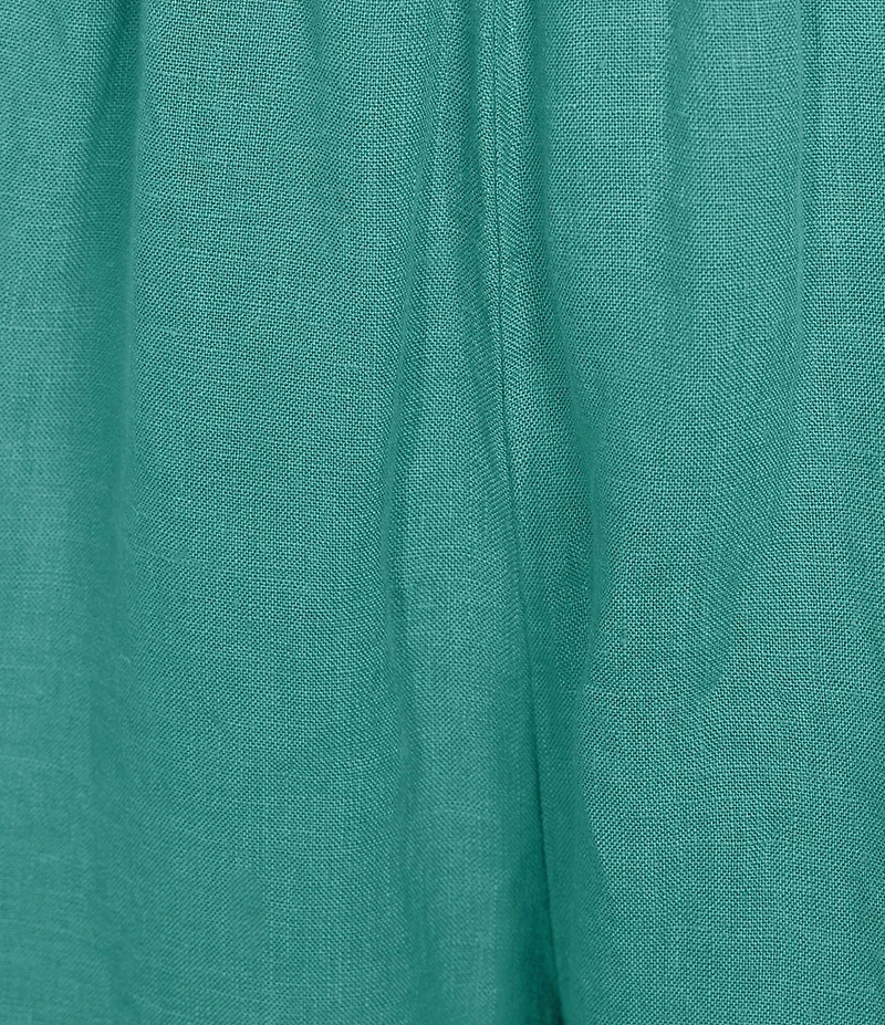 Bryn Walker Light Linen Elastic Waist Pintuck Pant