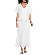 Bryn Walker Light Linen Long Bias Skirt