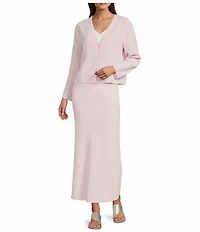 Bryn Walker Light Linen Long Bias Skirt