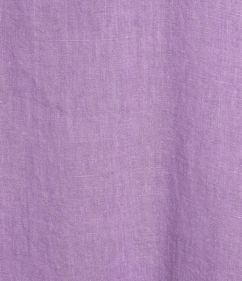 Bryn Walker Light Linen Naida Round Neck 3/4 Sleeve Asymmetric Hem Tunic