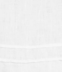 Bryn Walker Light Linen Round Neck 3/4 Sleeve Pintuck Shirt