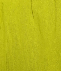 Bryn Walker Light Linen Straight Leg Pull-On Cropped Pants