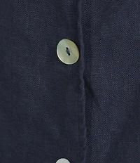 Bryn Walker Linen Shawl Collar Long Sleeve Sailor Jacket