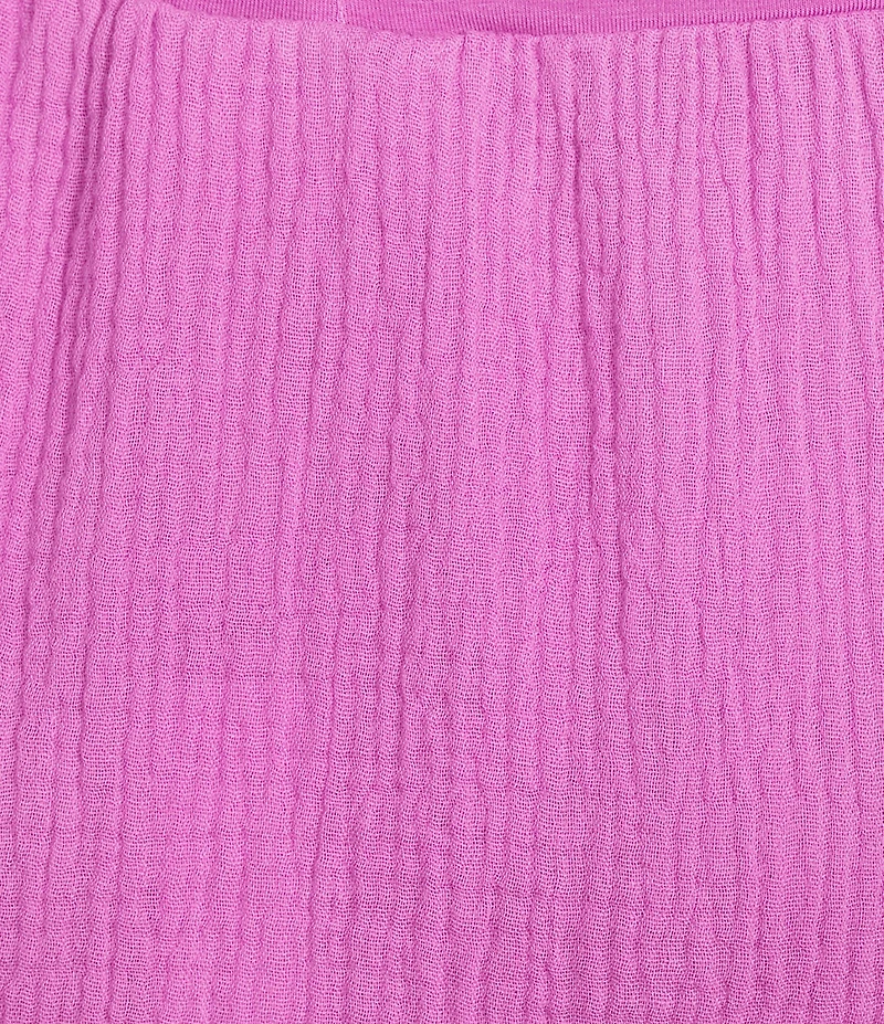 Bryn Walker Market Cotton Gauze Flat Waist A-Line Midi Skirt