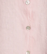 Bryn Walker Mirren Light Linen Point Collar Long Sleeve High-Low Oversized Shirt