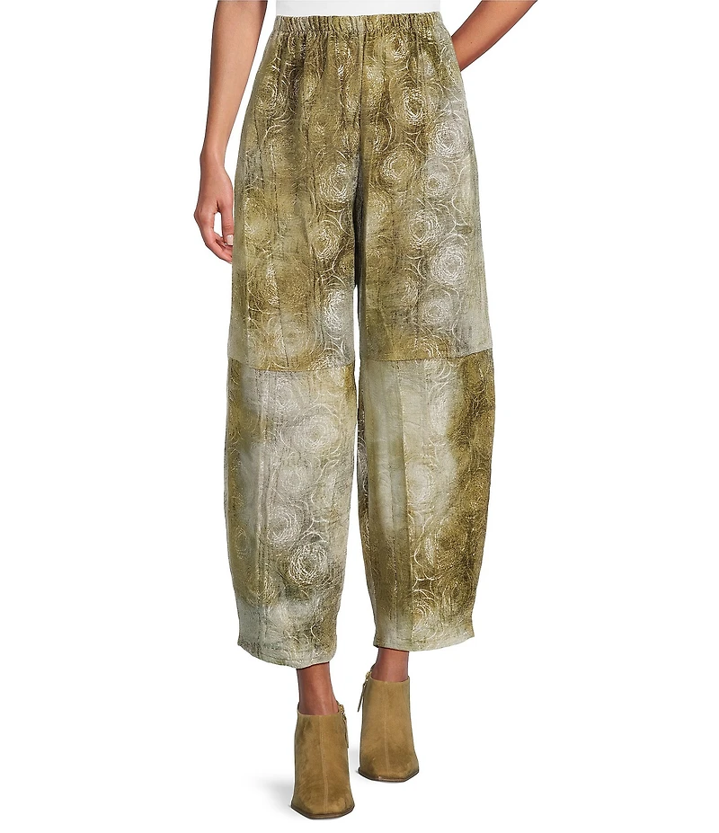 Bryn Walker Oliver Coordinating Velvet Chenille Elastic Waist Lantern Pants