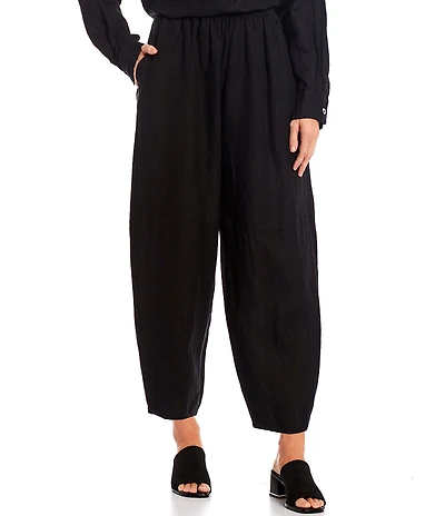 Bryn Walker Olivier Light Linen Ankle Lantern Coordinating Pull-On Pants