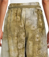 Bryn Walker Olivia Printed Velvet Chenille Wide Wrap Belt